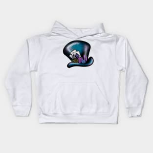 Glitter Magic Hat Kids Hoodie